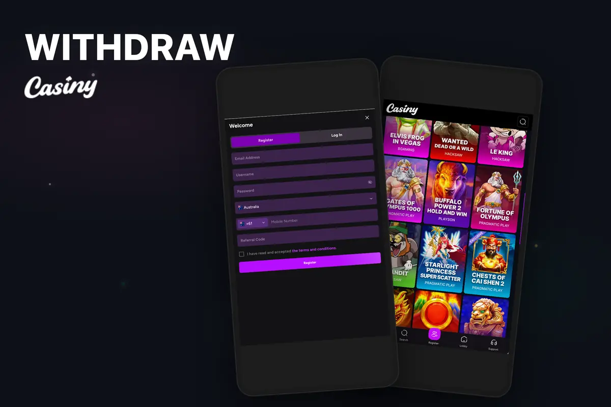 How to make a withdrawal — Casiny Casino